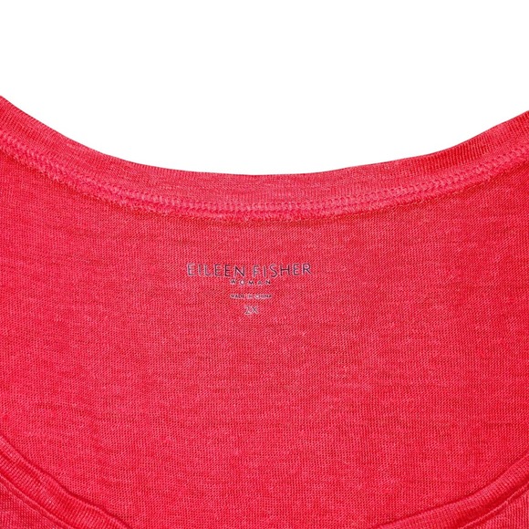 Eileen Fisher Woman 2XL Persimon Linen Tank Top Casual Layering/ 2 x $ 50 - Picture 2 of 7